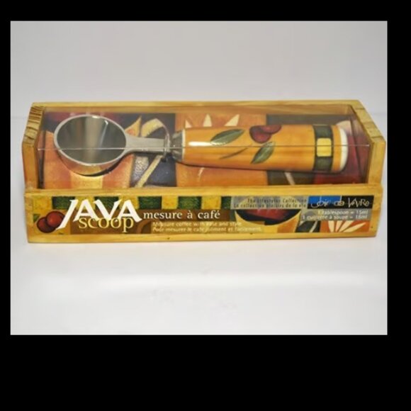 MSC International Java Scoop New In Wood Crate Packaging Colorful Handle - Picture 1 of 5